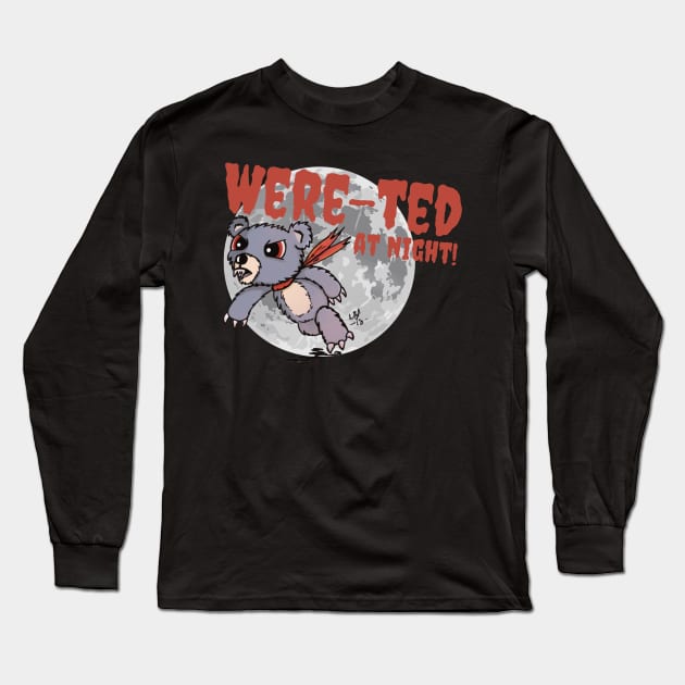 Were-Ted at Night! Long Sleeve T-Shirt by Alt World Studios